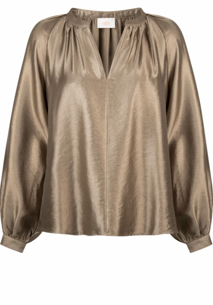AAIKO Blouses<Alanza Blouse Taupe