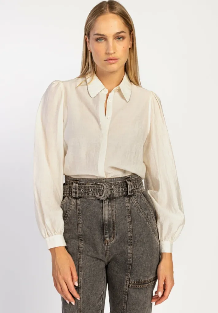 AAIKO Broeken<Bibi Denim Broek Grijs