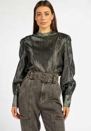 AAIKO Party Collection | Blouses<Bobbi Blouse Grijs