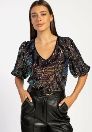 AAIKO Party Collection | Blouses<Cary Blouse Sequins
