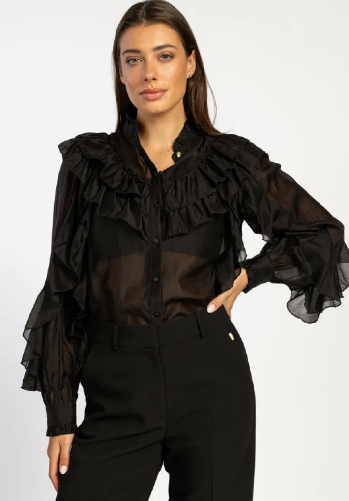 AAIKO Party Collection | Blouses<Daria Blouse Zwart