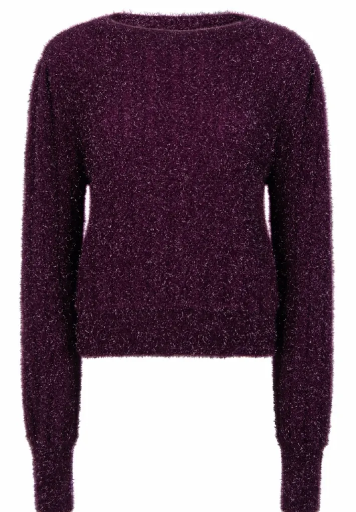 AAIKO Party Collection | Knitwear<Femme Trui Burgundy