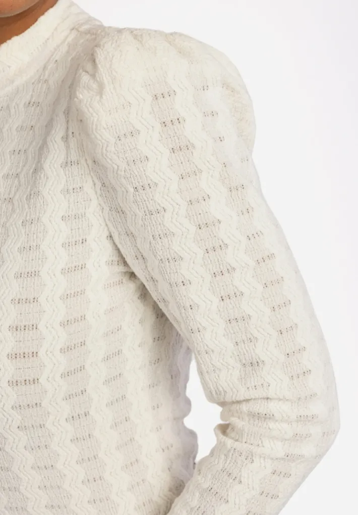 AAIKO Tops<Ivona Zig-Zag Top Wit