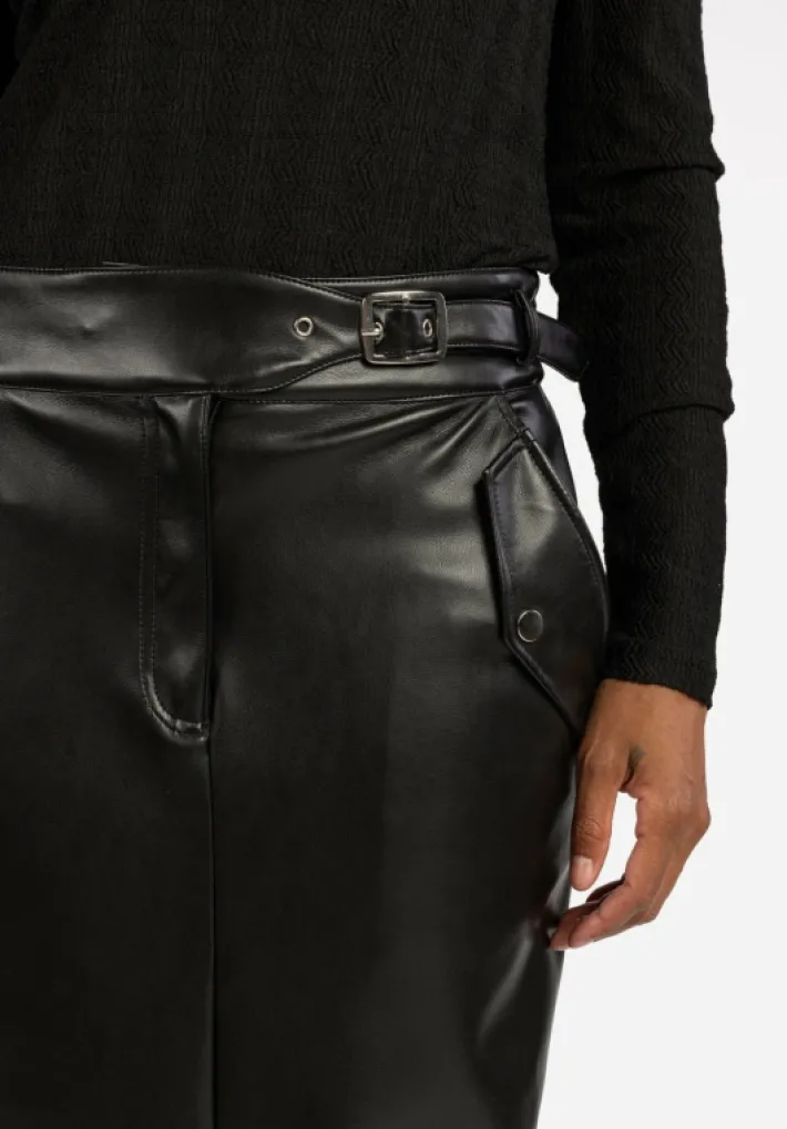 AAIKO Tops<Ivona Zig-Zag Top Zwart