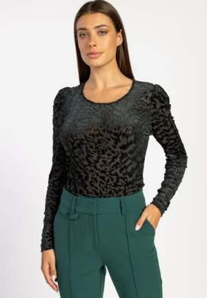 AAIKO Party Collection | Tops<Nova Top Donkergroen