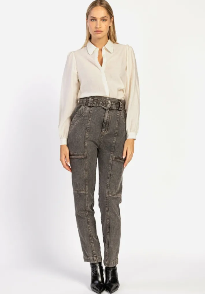 AAIKO Blouses<Pillar Chain Blouse Wit