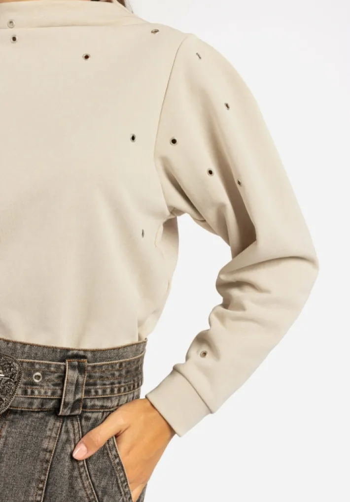 AAIKO Tops<Skyler Trui Beige