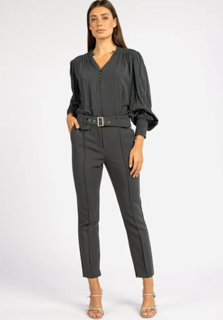 AAIKO Blouses | Sustainable Styles<Stella Blouse Grijs