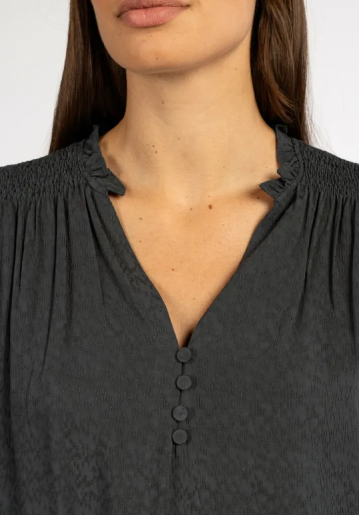 AAIKO Blouses | Sustainable Styles<Stella Blouse Grijs