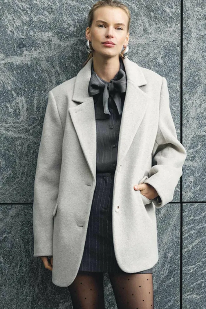 AAIKO Blouses<Veronne Tie Blouse Grijs