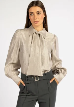 AAIKO Blouses<Veronne Tie Blouse Zand