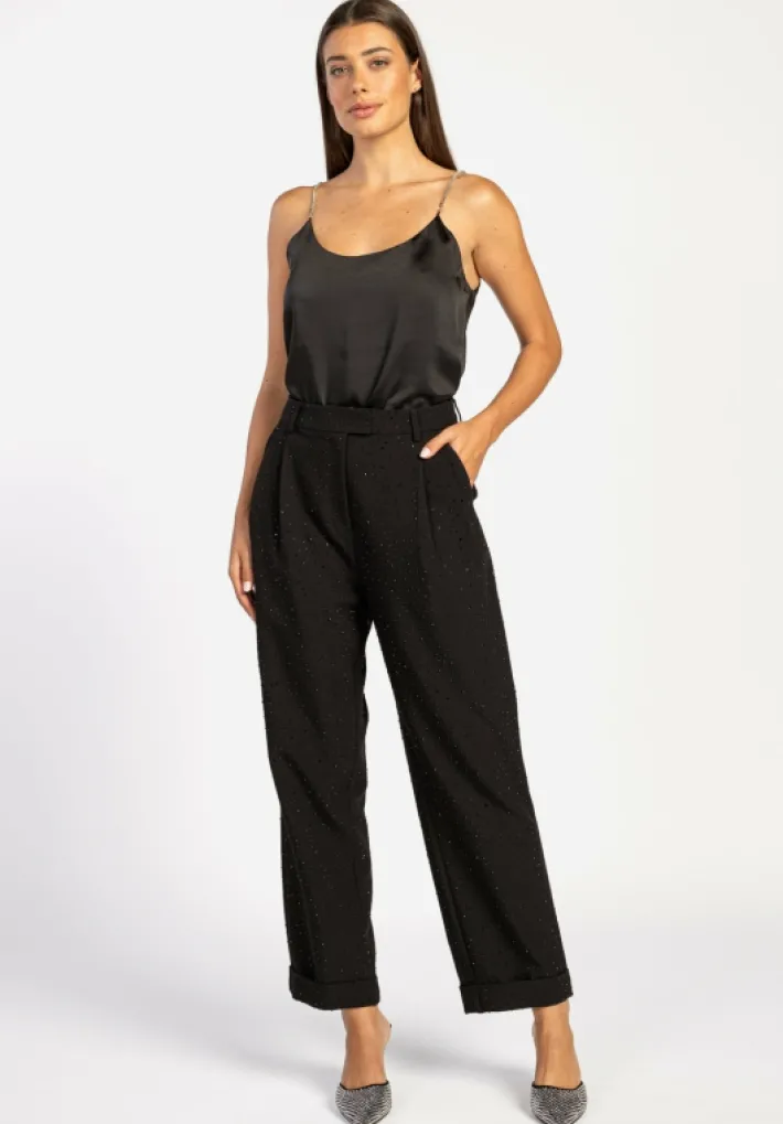 AAIKO Party Collection | Tops<Zora Strass Top Zwart