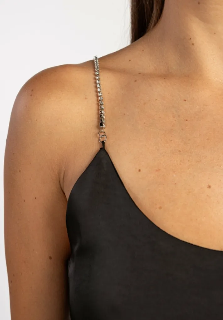 AAIKO Party Collection | Tops<Zora Strass Top Zwart